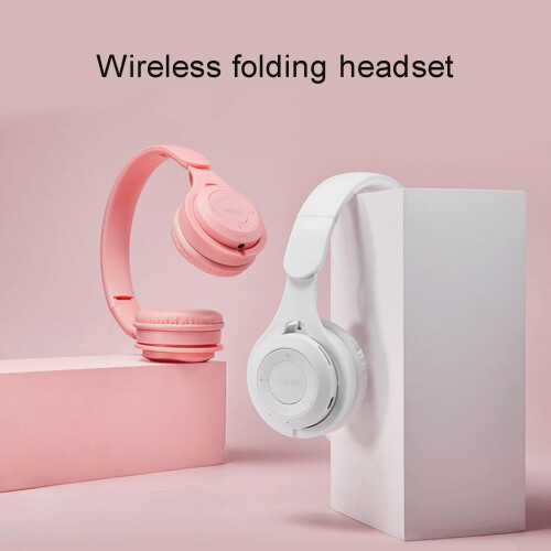SUSUchens M6 Wireless Foldable Headset Macarons Heavy Bass Bluetooth-compatible Gaming Headphone 2