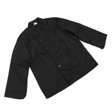 Kochuniform Herren Schwarz Langarm Baumwolle XXL