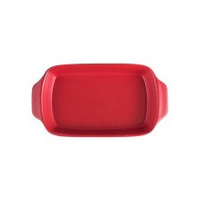 Keramische ovenschaalset, voorbehandelde ovenschaal met emaille-achtige afwerking, diepe rechthoekige braadpan voor lasagne, kipbraadstuk, feestmaal