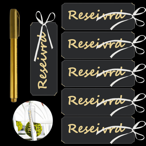 Reserved Sign for Wedding Chairs Acrylic Tag Hanging Reserved Signs ...