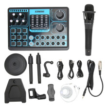 Podcast-Equipment-Bundle mit Audio-Interface, Kondensatormikrofon, Plug-and-Play-Funktion, kristallklarem Klang, anpassbaren Soundeffekten und