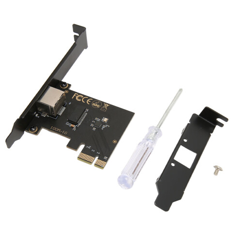 Προσαρμογέας δικτύου PCIe υψηλής ταχύτητας με υποστήριξη Wake on LAN, θύρα RJ45 Ethernet 1