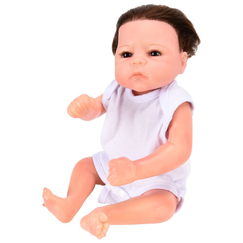 Bebê Reborn realista, boneca recém-nascida realista, 45 cm (18 polegadas), corpo inteiro em vinil de alta qualidade, membros macios, braços e 2