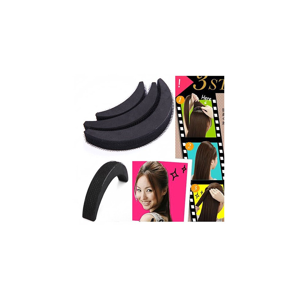 3Pcs Crescent Shape Hair Volume Insert Set for Women, Instant Boost and Bun Maker Tool