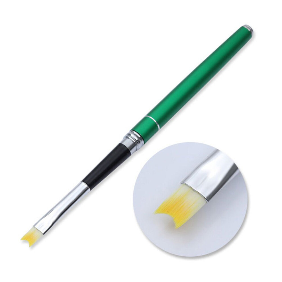 Precision Nail Art Brush with Fine Tip and Reusable Acrylic Handle for Professional Manicure
