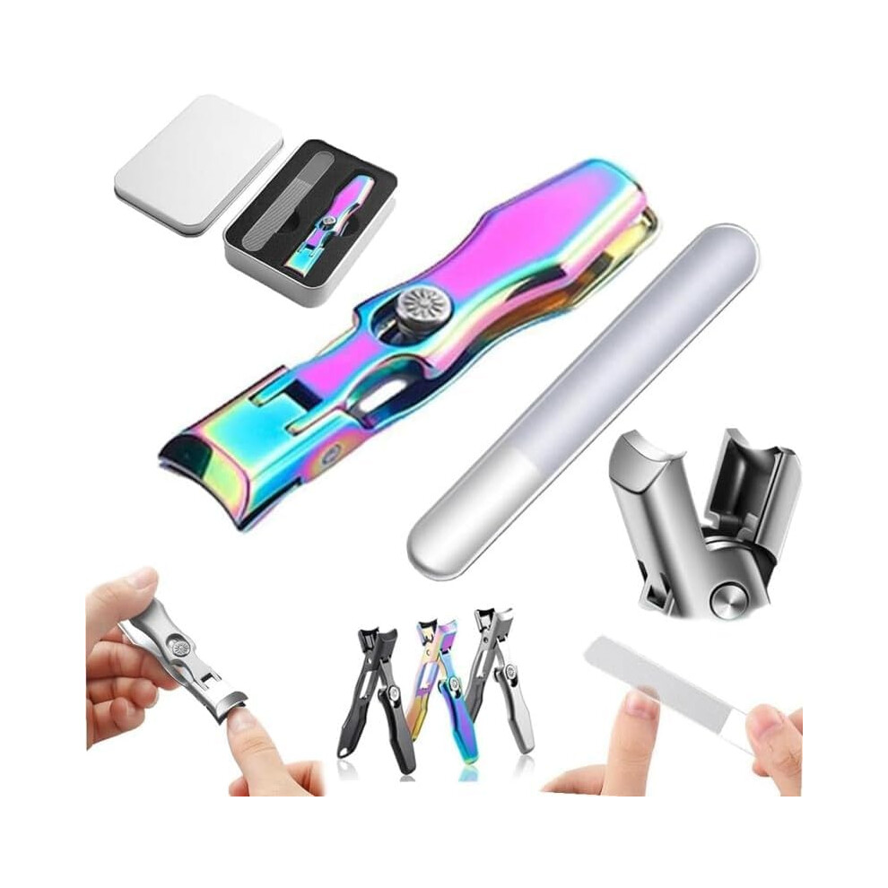 Nail Clippers for Men with Ultra Sharp Blades, Wide Jaw Design and Builtin Nail Catcher