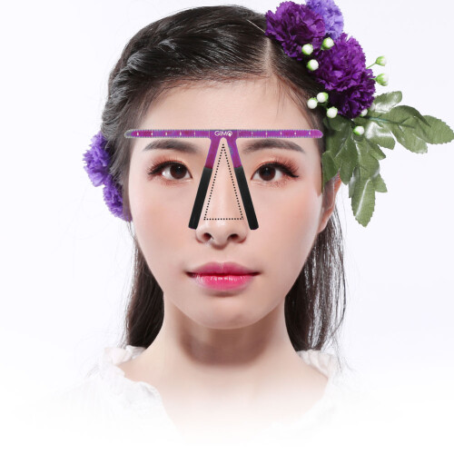Brow Shaper For Balanced Eyebrows, Reusable Stencil With Symmetrical Marking And Easy Adjustability For All Face Types 1