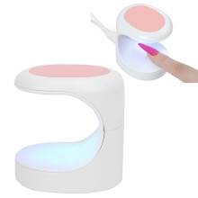 Nail Lamp 16W Mini Gel Nail UV LED Dryer with Fast Curing, USB TypeC Powered, Pink Egg Shape