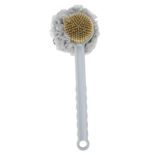 Ferramenta de massagem luxuosa, esfoliante corporal à prova d'água com cabo antiderrapante e cerdas rígidas, design ergonômico para uma