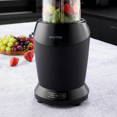 Salter Multipurpose Blender One Touch Operation Smoothies Black Salter NutriPro 1000W 2