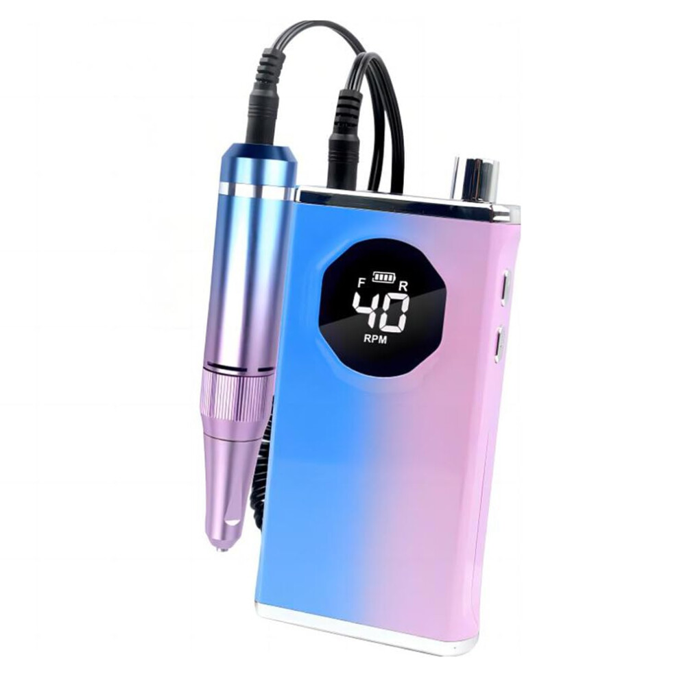 40000RPM Electric Nail Drill with Variable Speed, Low Noise, Forward Reverse for Salon and Home