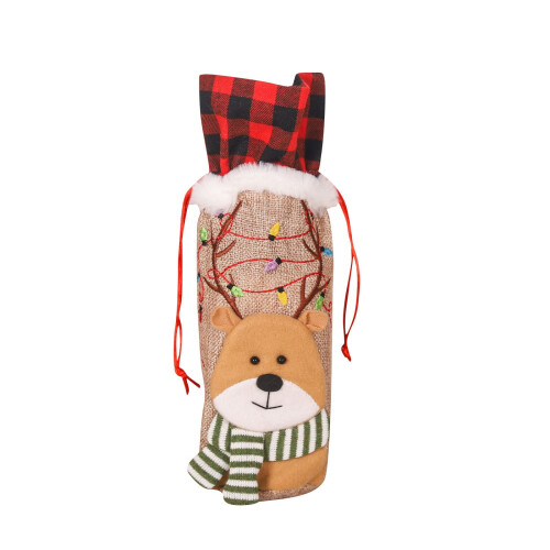Χριστουγεννιάτικη τσάντα χειρός CISIL Christmas Supplies για κούκλες, κόκκινη και μαύρη,