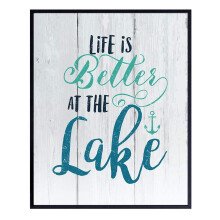 AVOI Decor de casă la lac Tipografie Art Print Vintage Country Wall Art Poster Unic Rustic Shabby Chic Home Decor