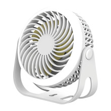Fnyoxu Mini Fan Outdoor Portable Desktop Fan With Night Light High Wind Silent Charging Small Fan
