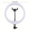 "Luminária circular de LED de 10 polegadas com tripé flexível e suporte para celular - Perfeita para selfies perfeitas, gravações de vídeo e 5