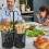 Utensil Caddy Black: Οργάνωση μαχαιροπήρουνων κουζίνας για κουτάλι, πιρούνι - Συμβατή με 5