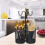 Utensil Caddy Black: Οργάνωση μαχαιροπήρουνων κουζίνας για κουτάλι, πιρούνι - Συμβατή με 7