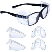 Side Shields Compatible with Glasses Slip On Goggles Shield Universal -HG Side Shields 2 Pairs