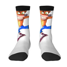 Calcetines unisex con estampado 3D divertido de Crash Bandicoot para hombre. Calcetines de vestir con estampados divertidos para niños, adolescentes