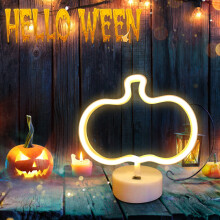 Kayannuo joulun loppuunmyynti LED neon mallinnusvalo halloween-festivaali aave kurpitsa lepakko tunnelmavalo
