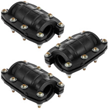 3PCS 25mm Sturdy Pipe Repair Kits, Anti-Impact Leak Clamp for Cast Iron, Cement, PVC, PE Pipes