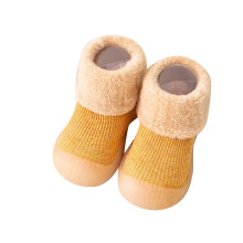 Baskets pour bébés garçons et filles, chaussettes chaudes pour tout-petits, chaussures non-marcheuses