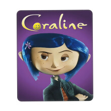 Coraline musemåtte med syet kant, skridsikker gummibund, vaskbar lycra-klud, kompatibel med computere og bærbare computere