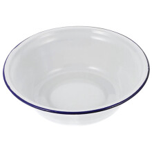 Retro Enamel Basin Enamel Mixing Bowl Kitchen Soup Serving Bowl Salad Mixing Bowl