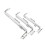 XIANXIAN Right Angle Screwdriver Set, 90 Offset Flat & Phillips Head, Bent Low Profile Screw Driver 3