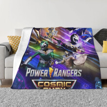 Power Rangers fleecefilt supermjuk mysig pläd, lätt, fluffig och bekväm flanellfilt varm och plyschig pläd för soffa, säng