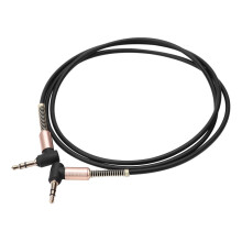 Adaptateur haut-parleur à 90 degrés jixopn, câble auxiliaire de voiture en TPE, connecteur mâle 3,5 mm vers mâle 3,5 mm pour haut-parleur MP3