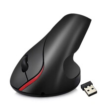 Ratón vertical, ratón inalámbrico vertical 2.4G, ratón ergonómico para diestros.
