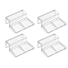 Pretty Comy 4pcs/lot Fish Tank Aquarium Acrylic Clips Multifunctional Glass Cover Support Holder