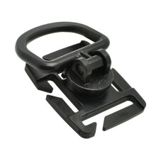 Hydration Hose Clip with 360 Rotation and Quick Release Clamp, Backpack Tube Holder for Hiking Black Walnut