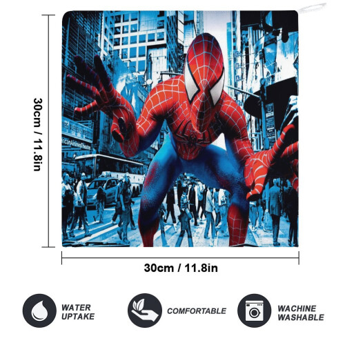 Χειροπετσέτες Spider-Man για το μπάνιο, Βαμβακερές πετσέτες προσώπου απαλές 1