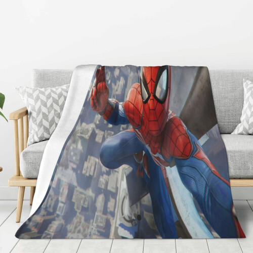 Blaincéad Lomra Spider-Man Braincéad Caithimh Thar a Bhog Cluthar, Gnéithe Leapa do Pháistí - Thar a Bhog 40"X30"