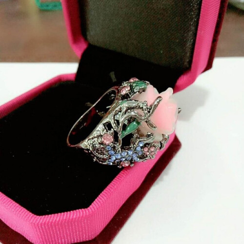 Luxuriöser Vintage-Ring für Damen mit Diamanten, extravaganter Schmuck – perfektes Geschenk zum Muttertag oder Valentinstag 2