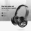 Cuffie Bluetooth over-ear Jacenvly, cuffie stereo wireless e cablate pieghevoli per cellulari e PC, morbidi padiglioni auricolari, leggere e comode 5