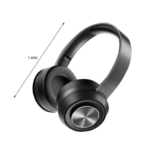 Cuffie Bluetooth over-ear Jacenvly, cuffie stereo wireless e cablate pieghevoli per cellulari e PC, morbidi padiglioni auricolari, leggere e comode 2