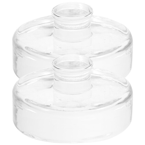 Mizh 2Pcs Fermentation Weights Heavy Fermenting Lids Mason Jars Fermentation Glass Weights 1