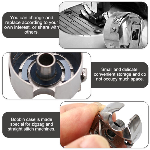 4pcs Sewing Machine Bobbin Case Household Sewing Machine Metal Bobbin Case 2