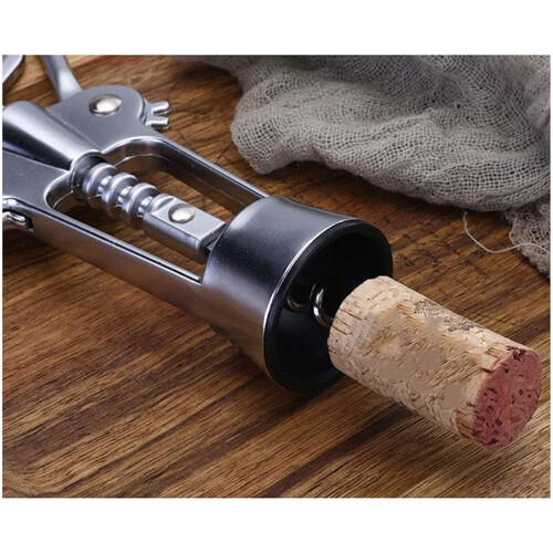 Wine Bottle Opener Wing Corkscrew for Wine and Beer with Sharp Cork Piercing Elegant Design 2