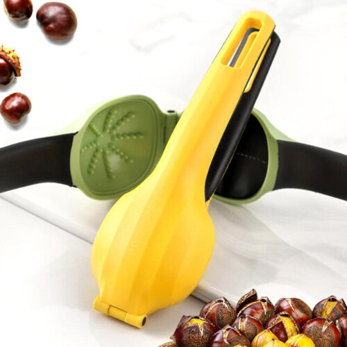 Chestnut Clip - compatible with Sharp Cross-serrated Blade, Comfortable Grip, Simple Operation, Time-saving Nut Cracker, Kitchen Tool 1