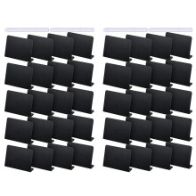 40Pcs 4 x 3 Inches Mini Chalkboard Table Tent Sign Chalkboard Buffet Tags Food Label for Tabletop Chalkboard Signs