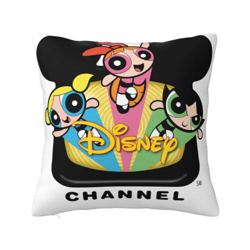 Η εξαιρετικά μαλακή μαξιλαροθήκη Powerpuff Girls με φερμουάρ για υπνοδωμάτιο, καναπέ,