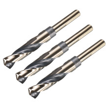 3Pcs 3/4 Inch M35 Cobalt Reduced Shank Drill Bit 135 Split Point for Hard Metal Stainless Steel