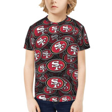 SF_49erss Boys and Girls Short Sleeve Shirt for Youth Sports Football Team for Baseball Fans Gifts