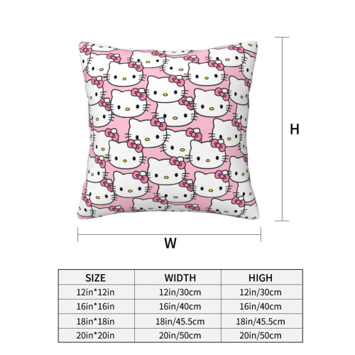 Hello Kitty μοτίβο Four Seasons Universal κάλυμμα μαξιλαριού τετράγωνο ύφασμα κάλυμμα 2