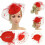 Γυναικείο καπέλο Fascinators με κορδέλα για τσάι και πάρτι - Μπλε σκούρο 3