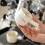 Ceramic Creamer Pitcher with Handle and Silver Rim, Ergonomic Grip, Precision Pour, Dishwasher Safe 4